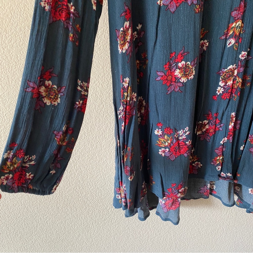 Free People Floral Longsleeve Shift Dress - Picture 4 of 5